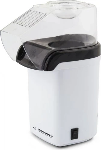 Aparat za kokice Esperanza EKP005W, 1200 W, bel/črn