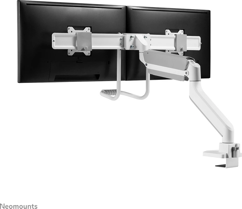Nosilec za monitor za mizo Neomounts, s sponko/čepom, 8 kg, 43,2 cm (17"), 81,3 cm (32"), 100 x 100 mm, bel