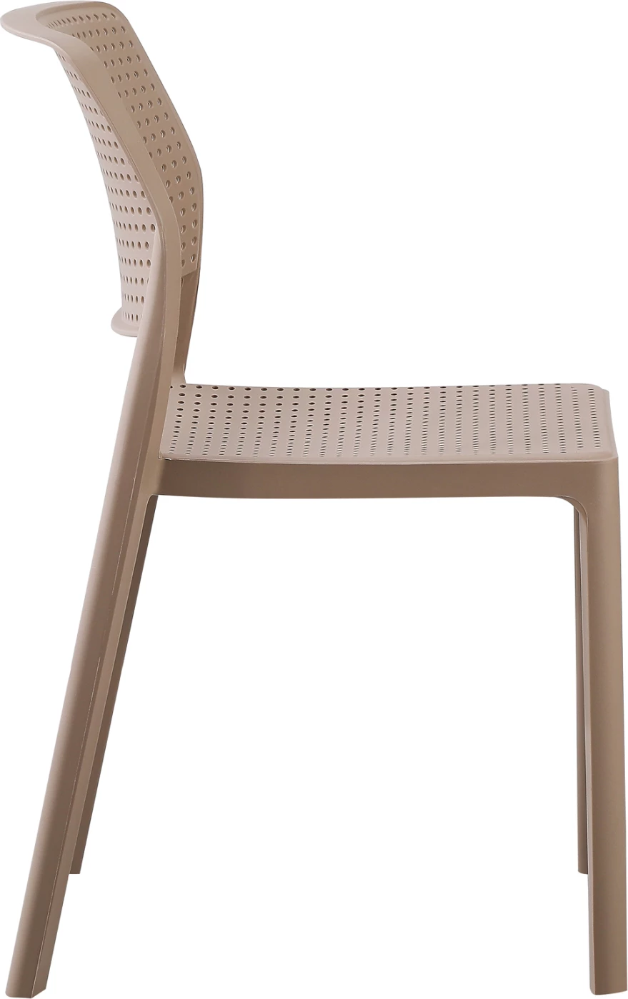 Stol za zunanjo uporabo COMFEE FH6101.04 iz polipropilena v barvi kapučina 41x57x82H cm