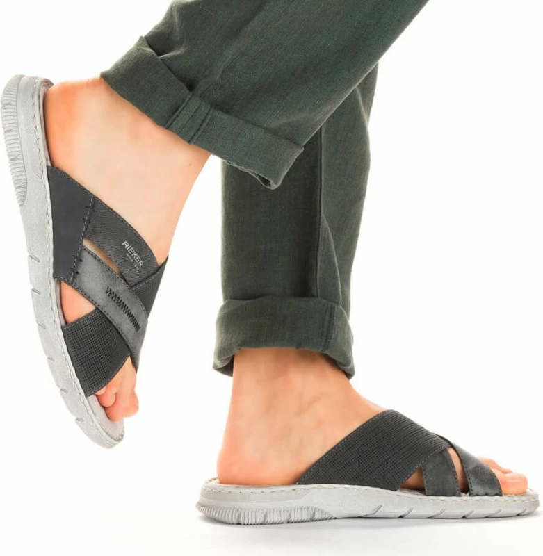 Natikači Rieker, moški, sivi