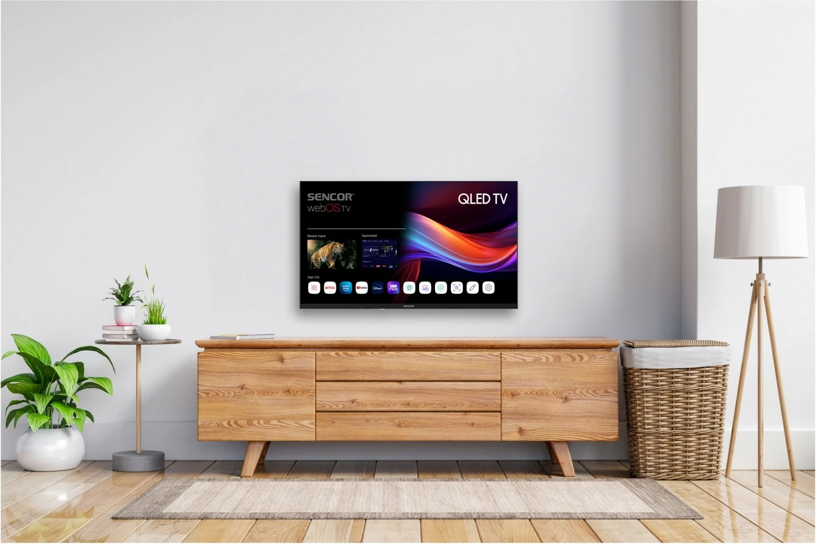 QLED televizor 32-palčni, Full HD, Smart webOS — Sencor SLE 32QF860B, črn