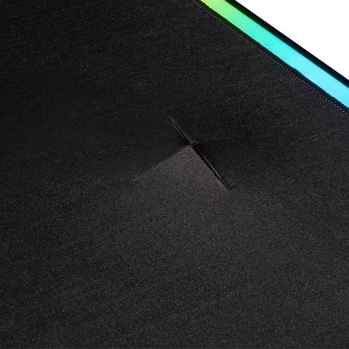 Gaming miza Thermaltake Level 20 Battle Station, LED RGB, črna