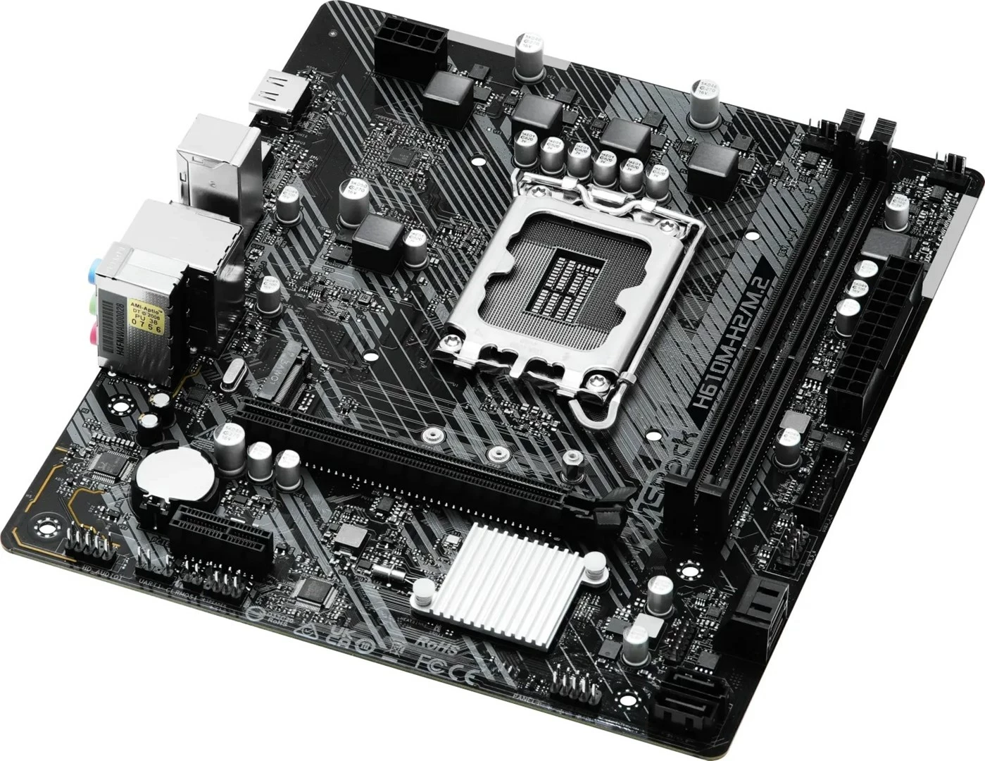 Plošča ASRock H610M-H2/M.2, Socket LGA 1700, micro ATX