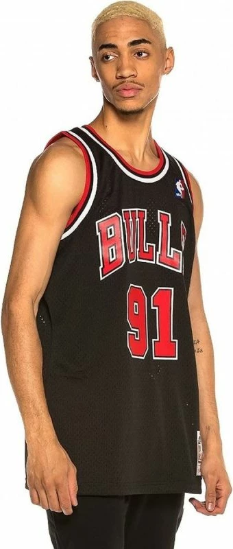 Športna majica Chicago Bulls Mitchell & Ness, moška, črna