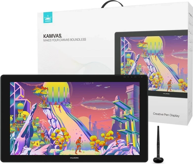 Grafični tablet HUION Kamvas 24 Plus, 5080 lpi, 526,85 x 296,35 mm, USB-C, črn
