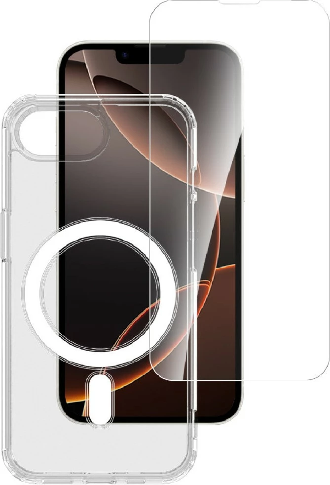 Zaščitni ovitek 4smarts 541359, iPhone SE (4. gen.), prozoren, bel