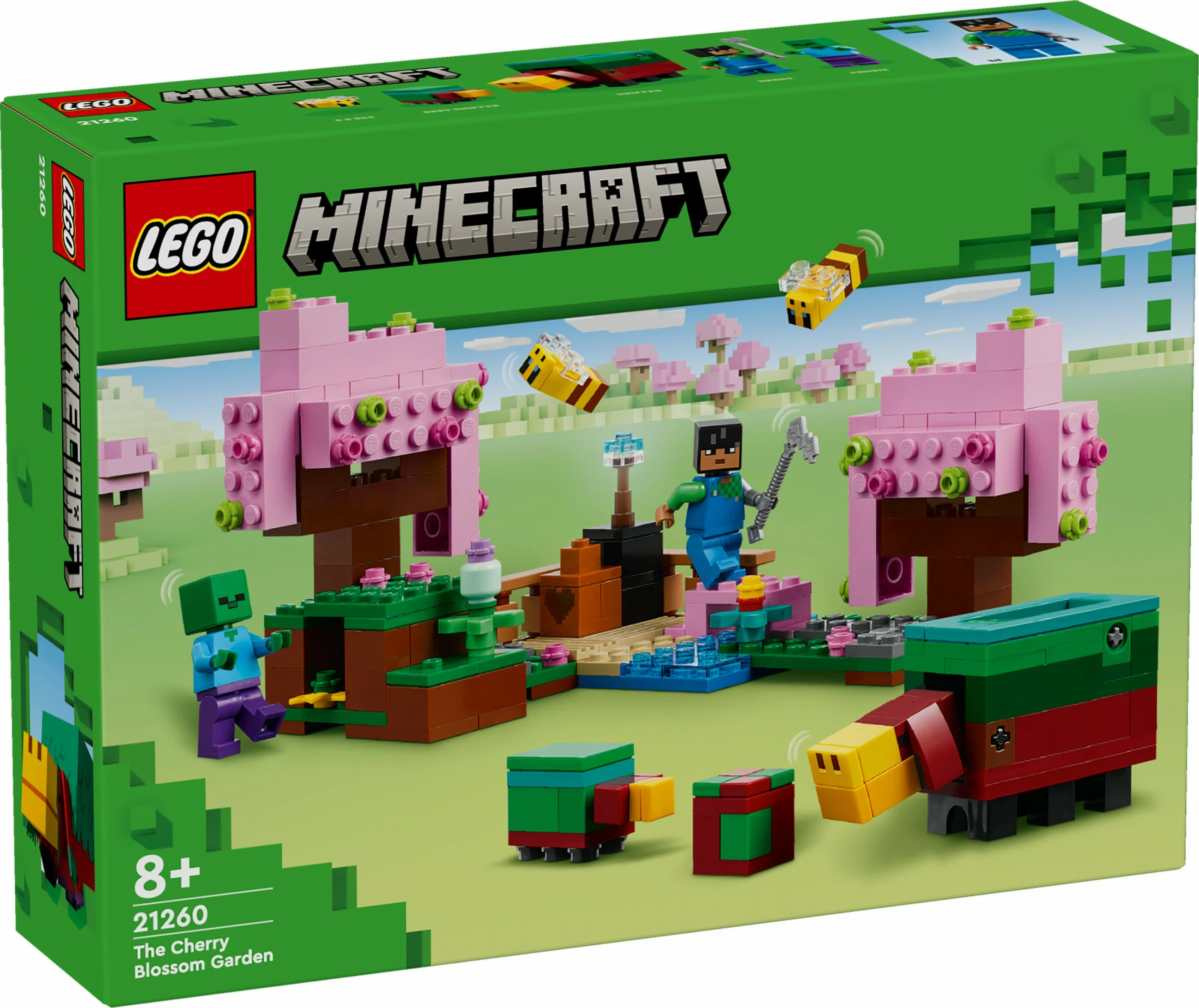 Gradbeni set Minecraft 21260, 304 kosi, večbarven