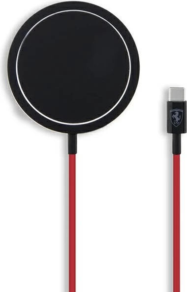 Brezžični polnilec MagSafe, 15 W, črn, Ferrari FECBMSMENK