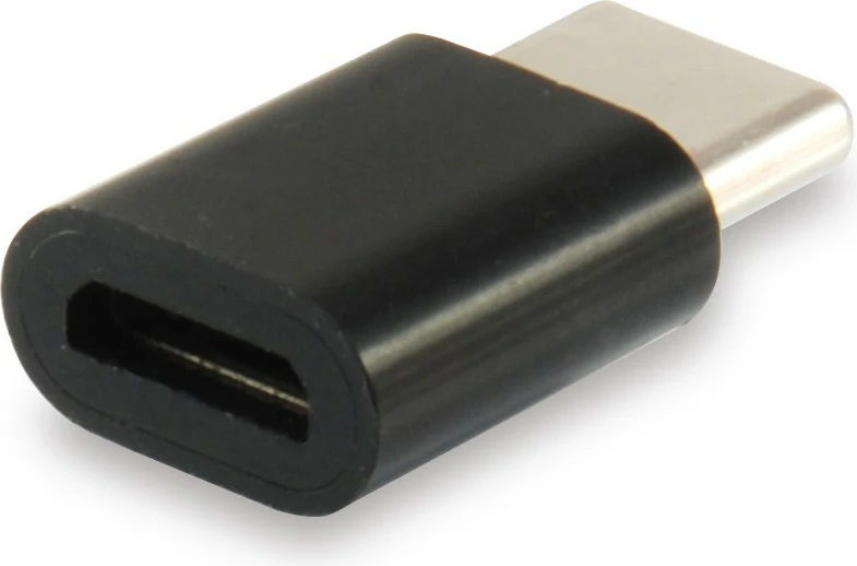 Adapter USB Type-C v Micro USB, Equip, črn