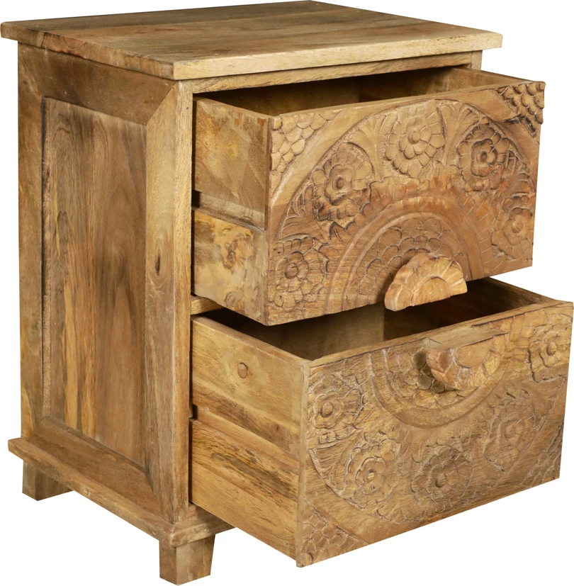 Komoda Bali iz mangovega lesa, naravna, 40x32x51 cm