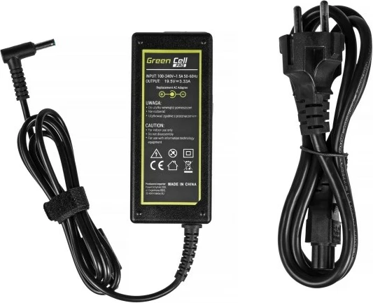 Karikator za prenosnik Green Cell AD49P, 65 W, črn