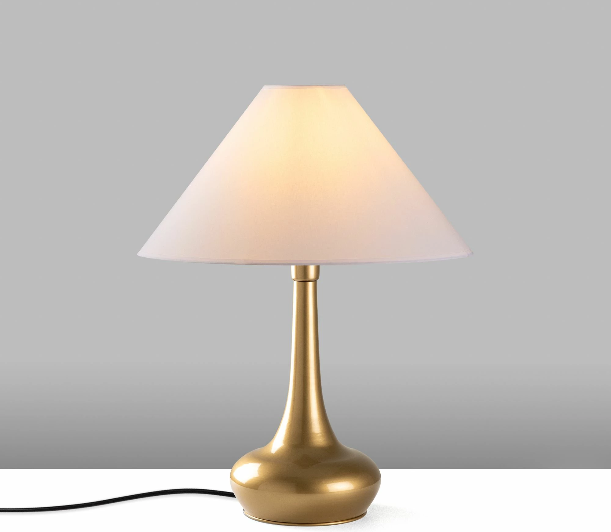 Namizna svetilka Opviq Luna - 15260, zlate in bele barve