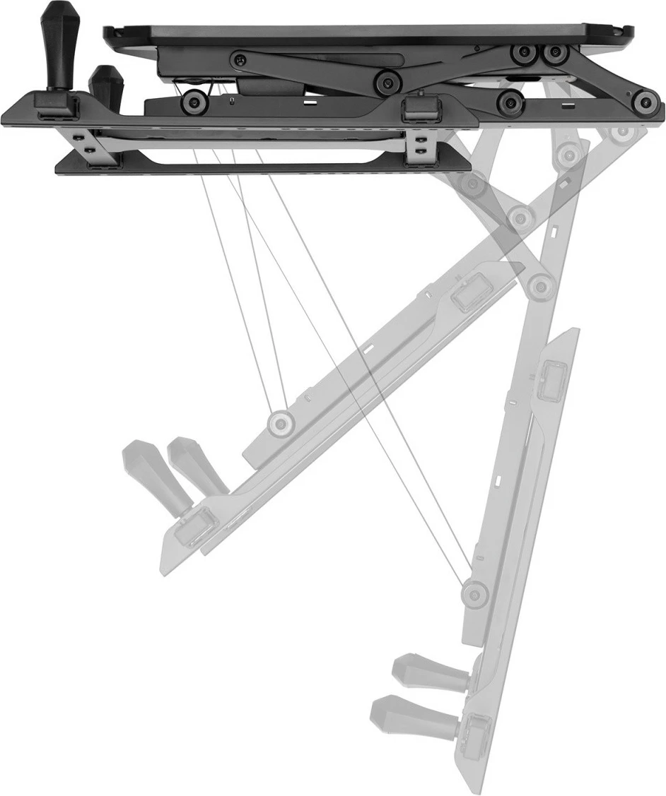 Električni stropni nosilec za TV Maclean MC-880, za zaslone 32-70", črn, z daljinskim upravljalnikom