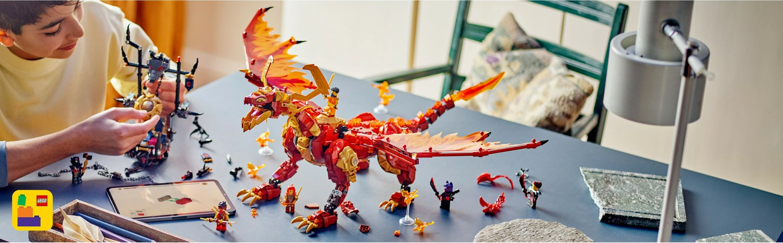 Set za gradnjo Ninjago Quelldrache der Bewegung, LEGO 71822, večbarven