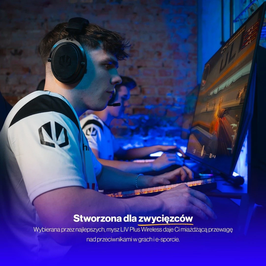 Brezžični miš Endorfy LIV Plus, RGB, 26000 DPI, črn