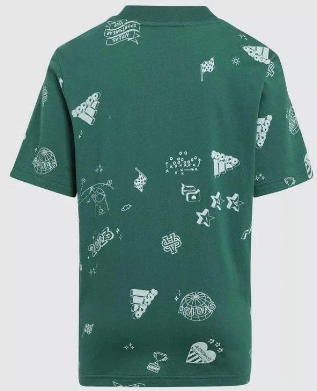 Majica za otroke adidas, zelena