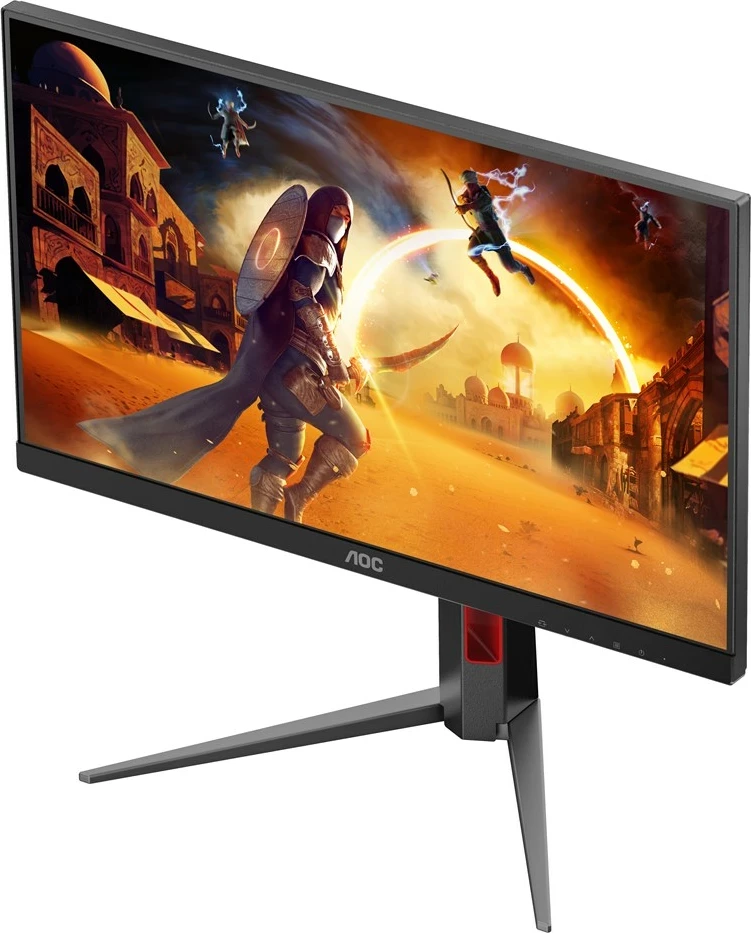 Gaming monitor 23,8" Full HD LED, črn z rdečimi AOC 24G4HA