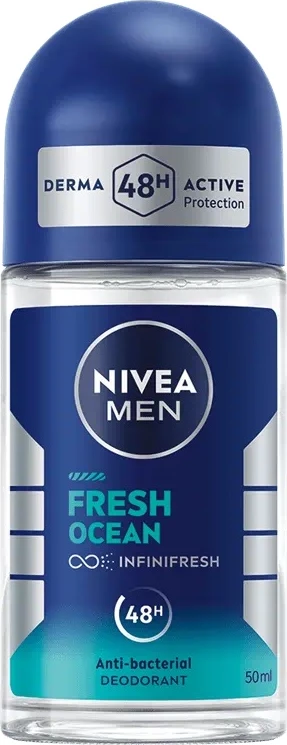 Dezodorant roll-on osvežilen ocean za moške Nivea Fresh Ocean 50 ml