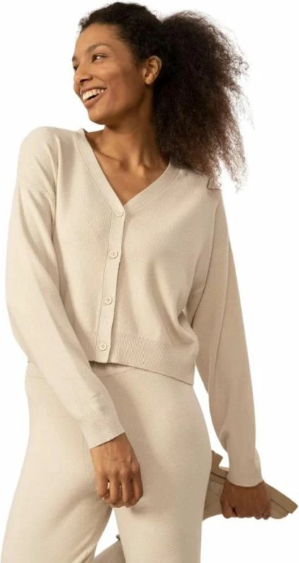 Brezkapuzen pulover za ženske Outhorn, bel