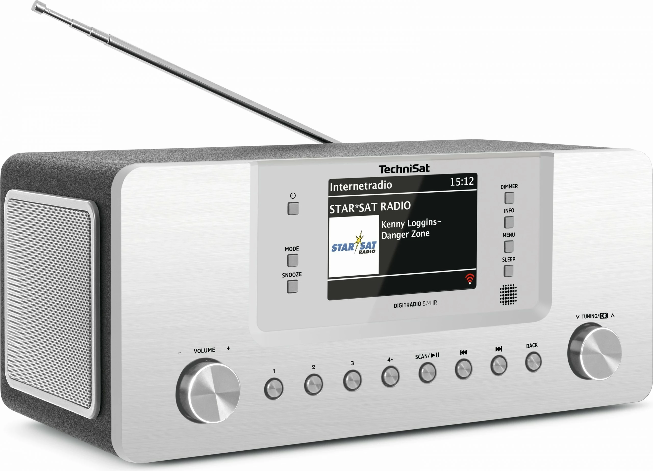 Internetni radio TechniSat DigitRadio 574 IR, srebrn
