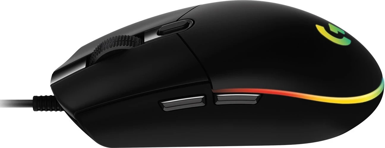 Optični miš RGB Logitech G102 Lightsync, 8000 DPI, črn
