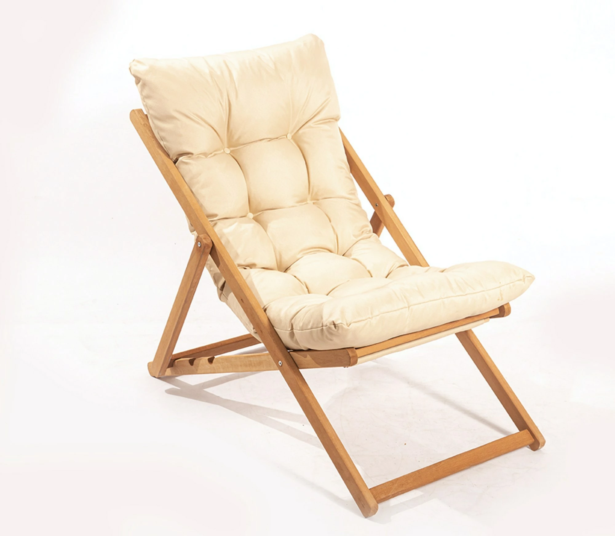 Set vrtne mize s stoli, 3-delni, Hanah Home My005, les gaber, rjavo in kremno