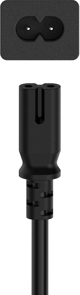 Napajalni kabel Hama Eight 2,5 m, črn