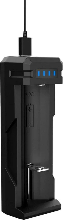 Polnilec baterij XTAR SC1, za Li-Ion, črn
