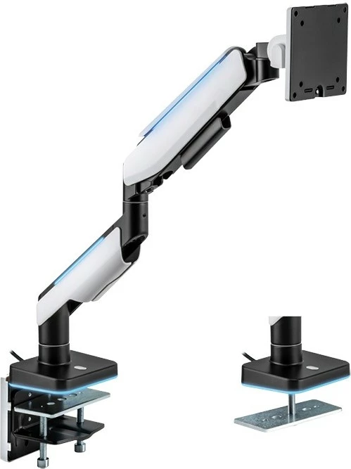 Nosilec za monitor za mizo, LogiLink BP0162, za 17–49 inč, bel/črn