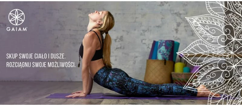 Joga podloga GAIAM, rjava