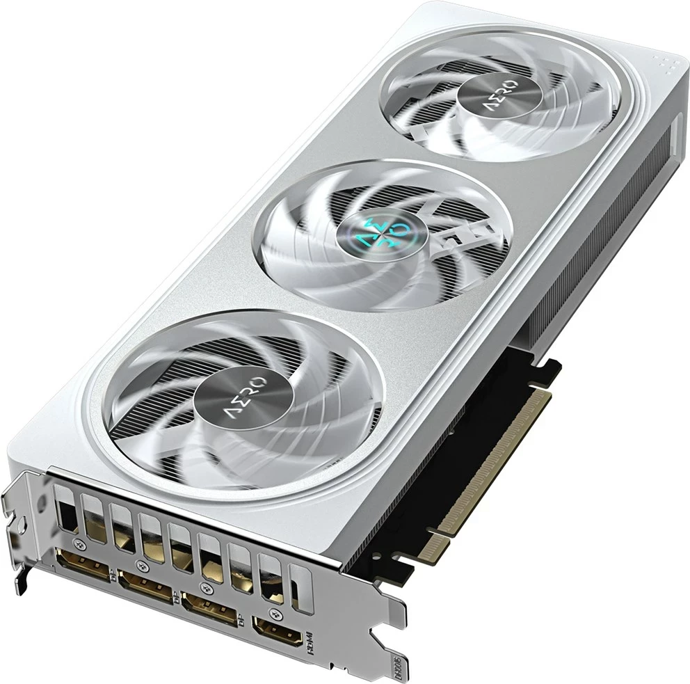 Grafična kartica GeForce RTX 5060 Ti AERO OC 8G Gigabyte, 8 GB GDDR7, PCI-E 5.0, bela