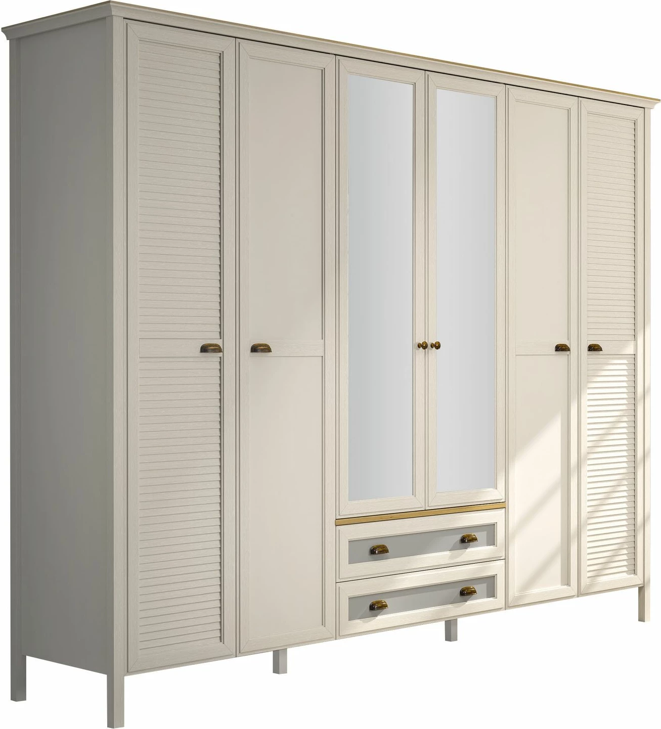 Garderobna omara Skye Decor, krem, jesen, siva, FRN-21007