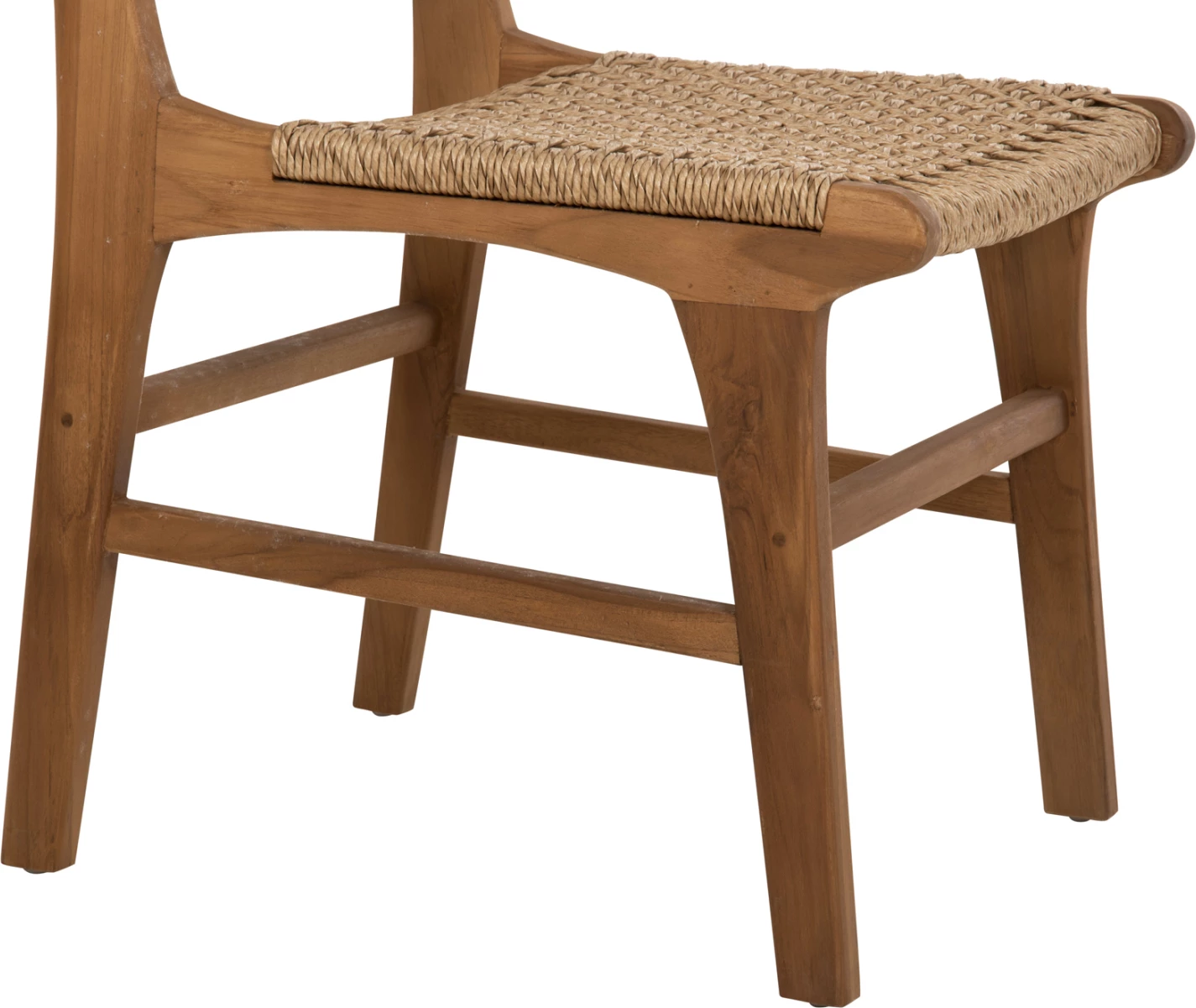 Jedilni stol NESHA FH9386.11 iz tikovega lesa in VIRO vrvi 46x57x86Hcm