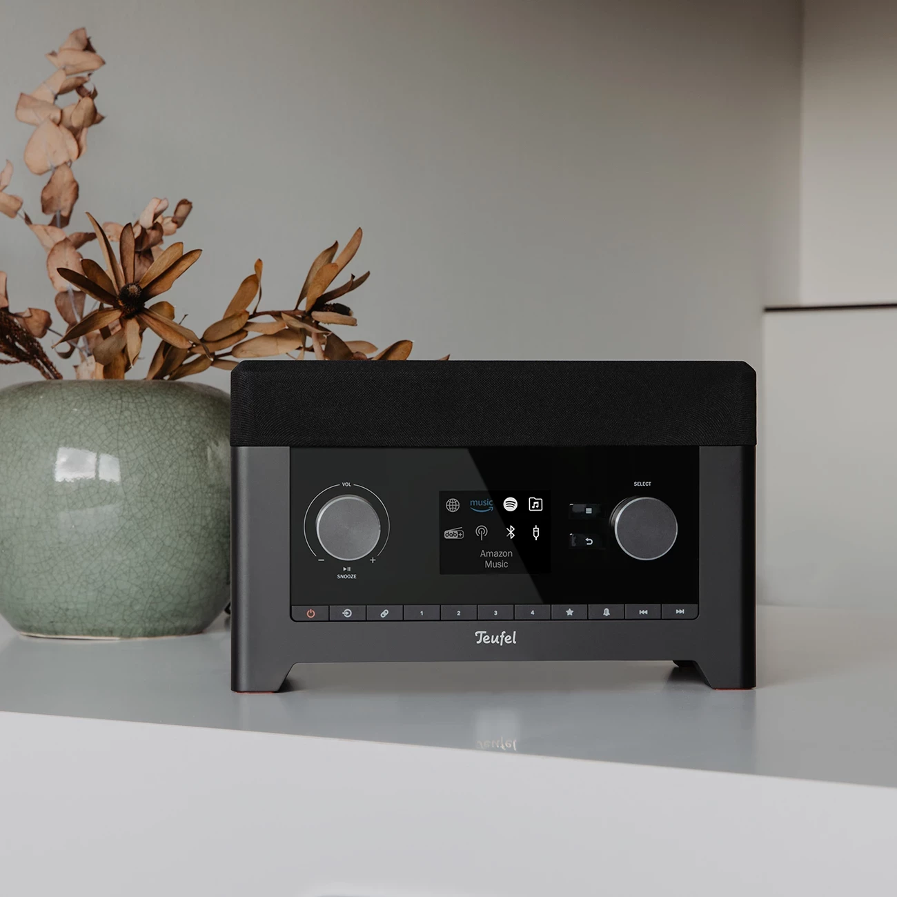 DAB+ radio Teufel RADIO 3SIXTY, črn
