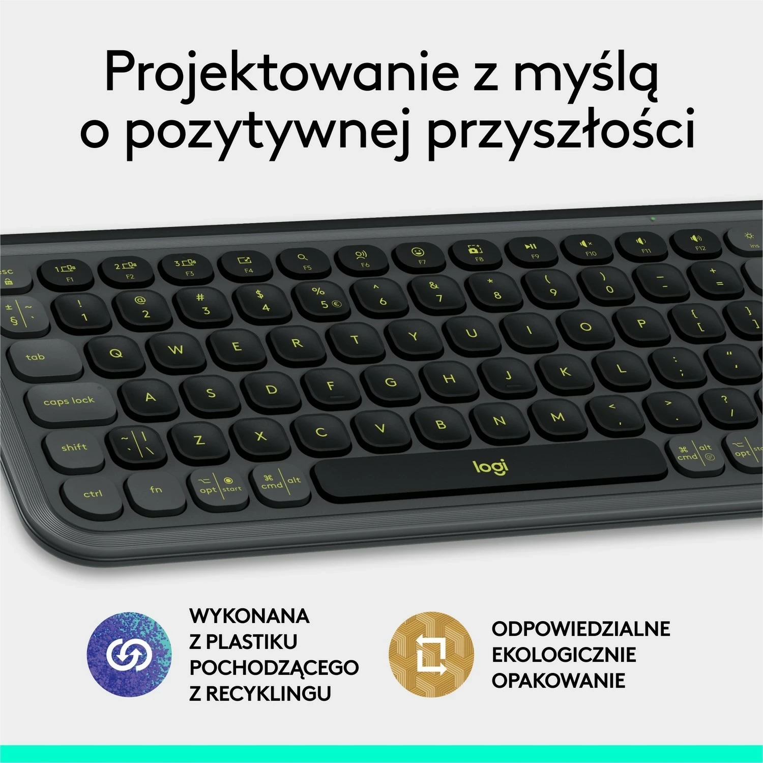 Brezžična tipkovnica POP ICON Keys Logitech, grafit