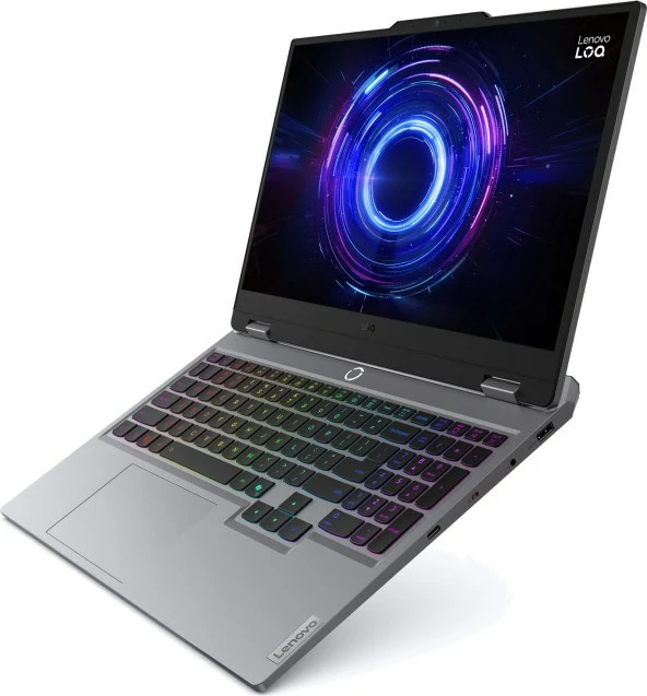 Prenosnik za igre in delo Lenovo LOQ 15IRX10, 15,6", Intel Core i5-13450HX, 16 GB RAM, 512 GB SSD, NVIDIA RTX 4060, Luna Grey