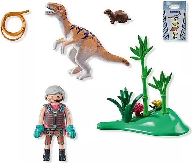 Set dinozavrov Playmobil Dinos 71823 Velociraptor, 18 delov