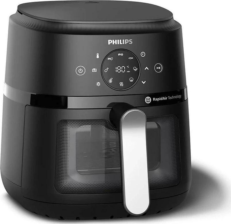 Friteza na vroč zrak Ovi Mini 2000 Philips NA221/00, črn