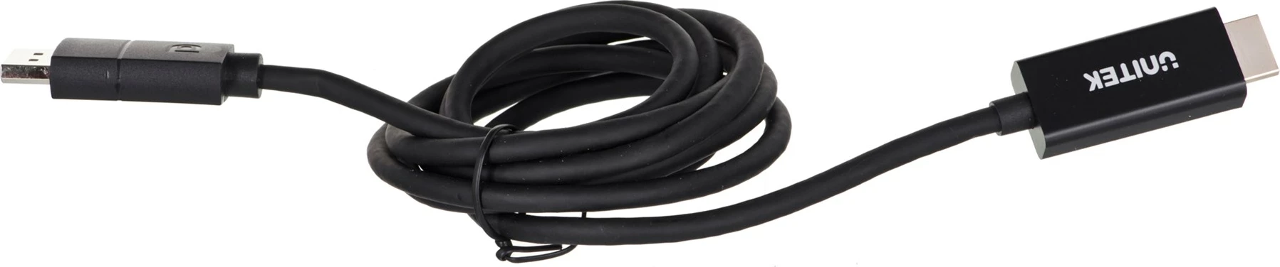 Kabelski adapter DisplayPort na HDMI Unitek, 1,9 m, 60 Hz, črn