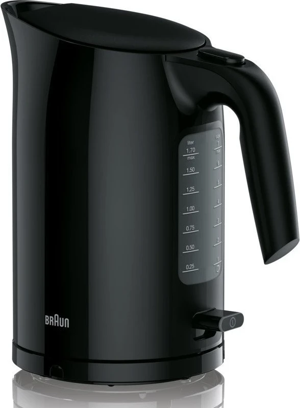 Električni čajnik 1,7 l Braun PurEase WK3100BK, 2200 W, črn