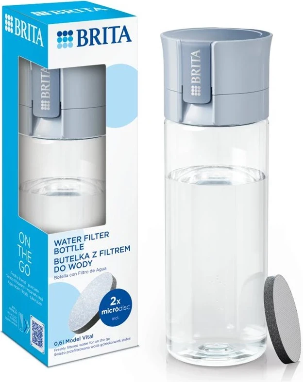 Filtrirna steklenica za vodo Brita Vital, 2 L, modra