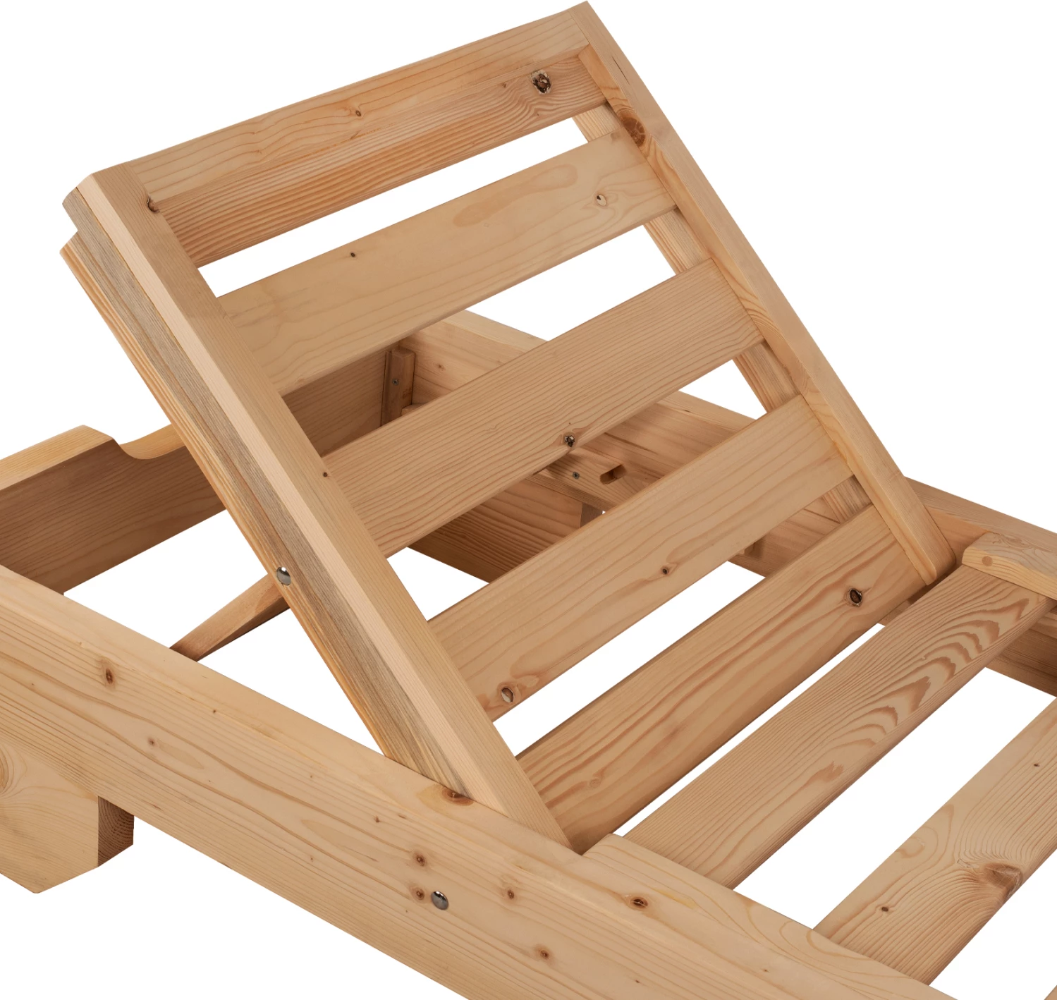 Profesionalni ležalnik iz lesa Makedonija FH5646.03 naravna impregnacija 204x77,5x29 cm