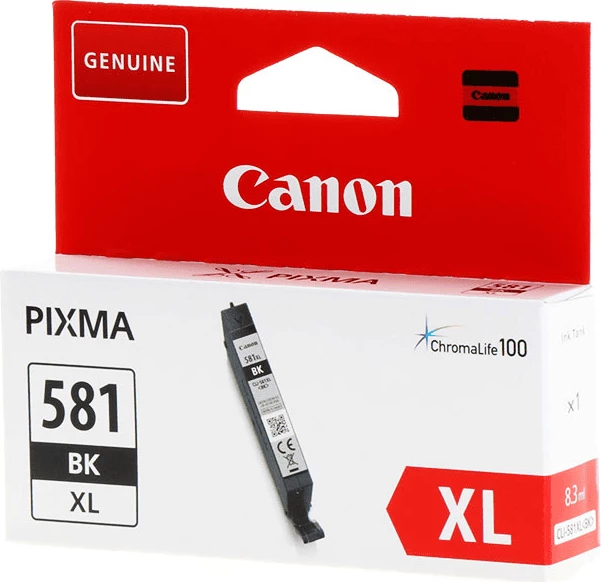 Kartuša s črnilom XL, 8,3 ml, približno 3.120 strani Canon CLI-581BKXL (2052C001), črna