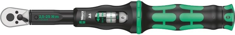 Momentni ključ Wera Click-Torque A 6, 1/4", črn, zelen