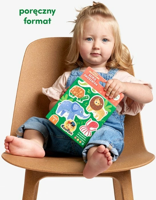 Progresivna sestavljanka za otroke CzuCzu Wild Animals, 29 delov, večbarvna