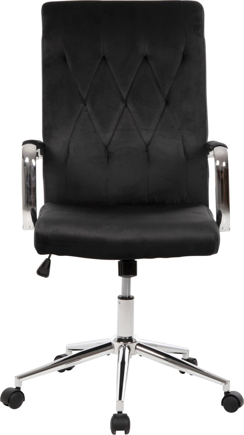 Pisarniški stol JOSEF FH1181.04 črn žamet-inox osnova 58x61x105-113Hcm