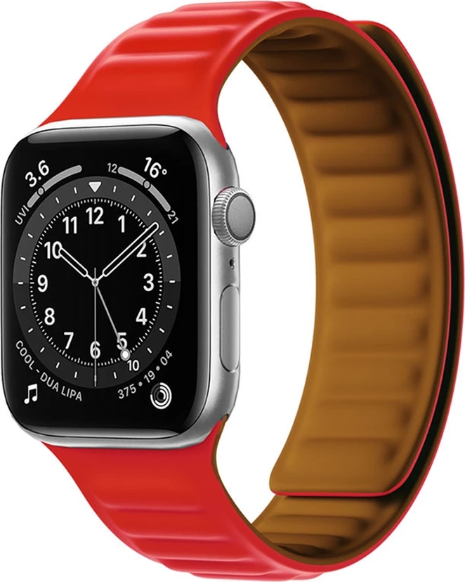 Magnetni pašček za pametno uro Apple Watch Hurtel, 41 mm, rdeč