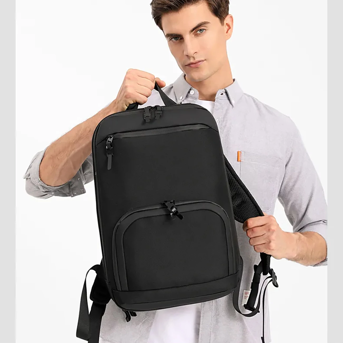 Nahrbtnik za prenosnik, Wozinsky Premium, 15,6" , poliester, črn