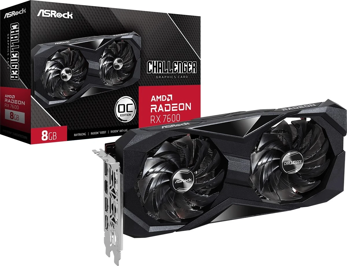 Grafična kartica Challenger Asrock, 8 GB GDDR6