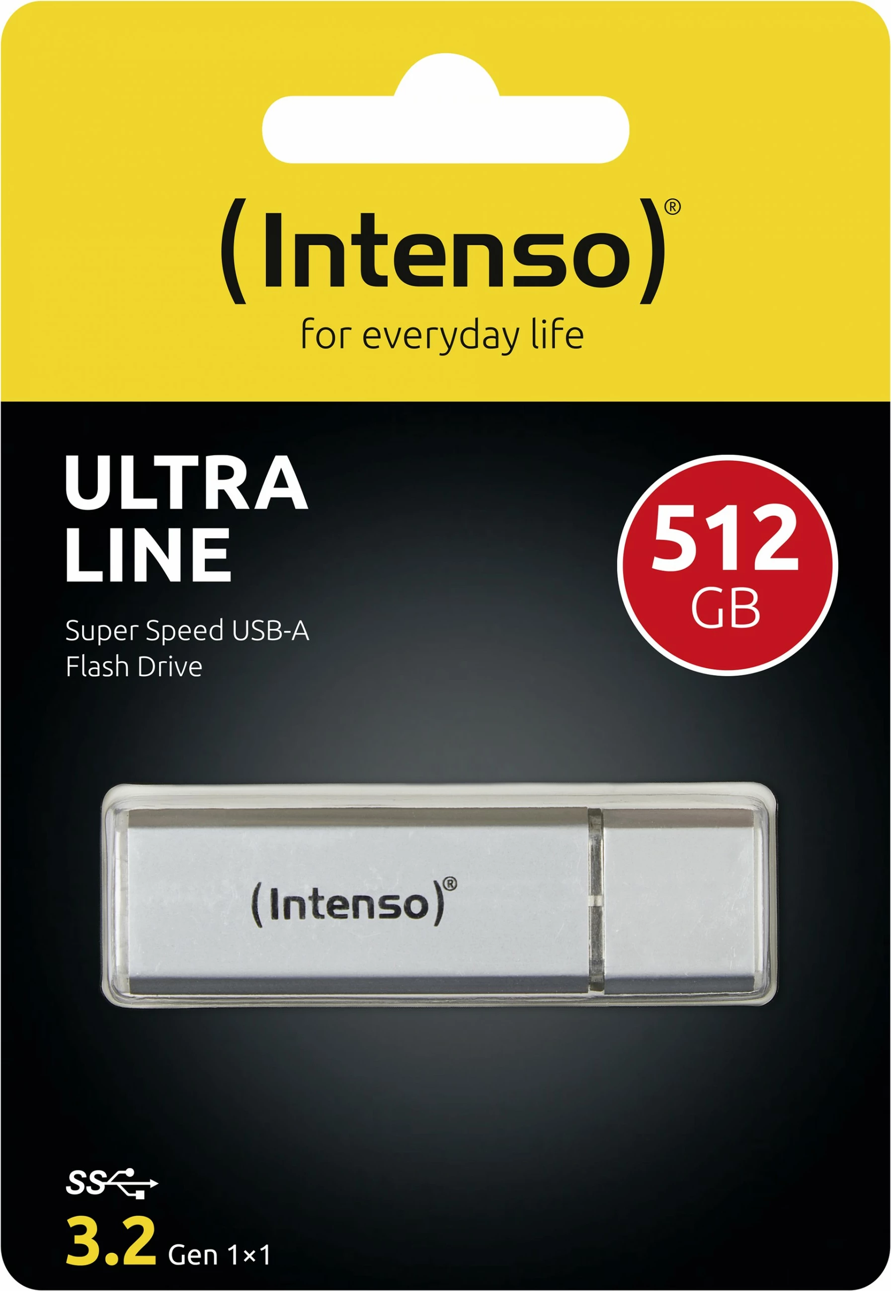 USB ključek Intenso Ultra Line 512 GB, USB 3.2, srebrn